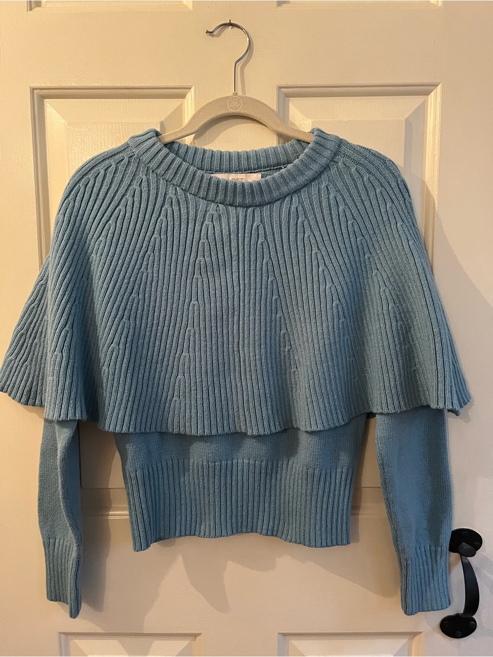 💖LOFT Ribbed Cape Sweater 💖 - Picture 2 of 15